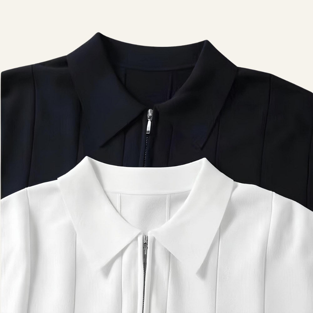 Men's Half-Zip Polo Shirt – Old Money Valence