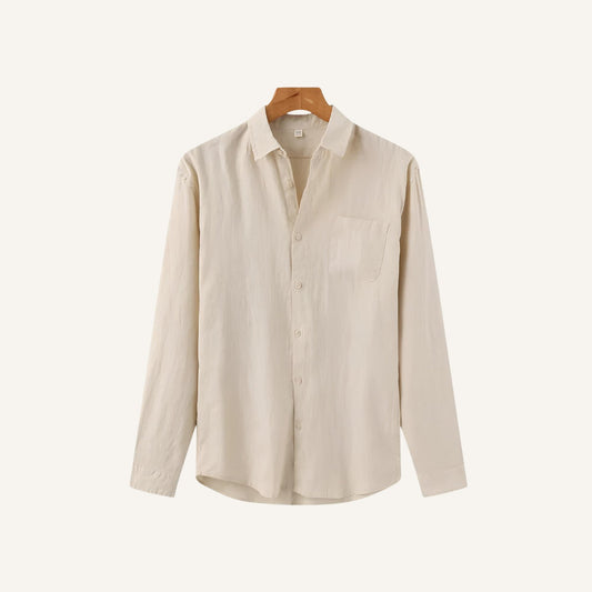 Men's Long Sleeve Linen Shirt – Milford