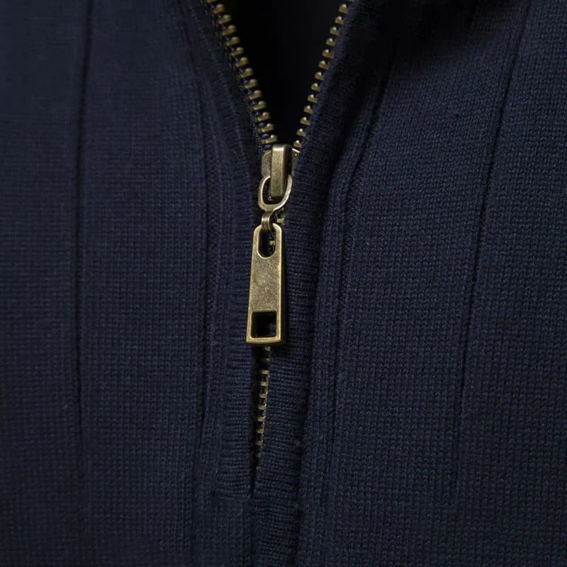 Men's High-Neck Sweater with Zipper – Verri