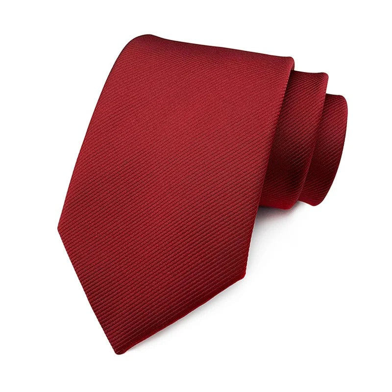 Heritage Red Jacquard Necktie Collection