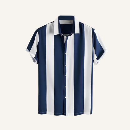 Men's Blue Striped Shirt Verza