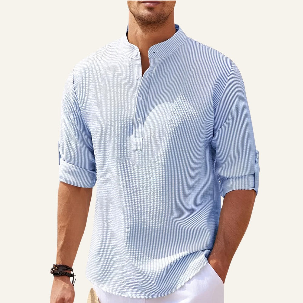 Men's Striped Linen Shirt – Old Money Ascot