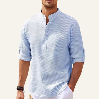 Men's Striped Linen Shirt – Old Money Ascot