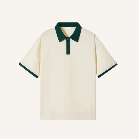 Men's Plain Cotton Polo Shirt – Old Money Vittore