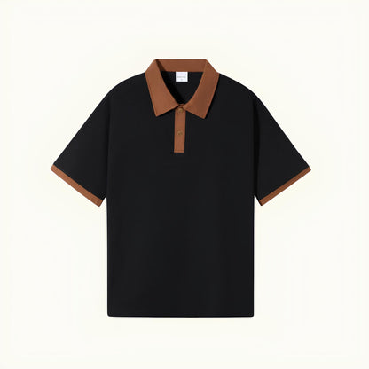Men's Plain Cotton Polo Shirt – Old Money Vittore