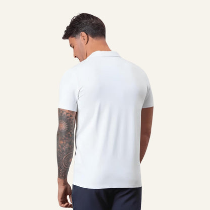 Men's Elegant Half-Zip Polo Shirt – Perion
