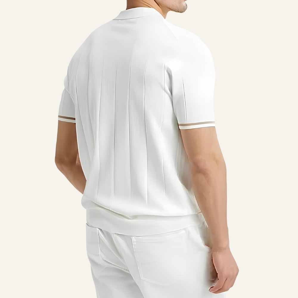 Men's Half-Zip Polo Shirt – Old Money Valence