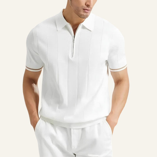 Men's Half-Zip Polo Shirt – Old Money Valence