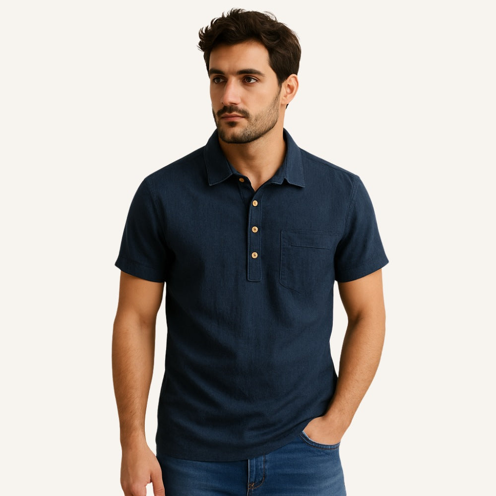 Men's Linen Polo Shirt – Salerno