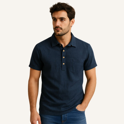 Men's Linen Polo Shirt – Salerno
