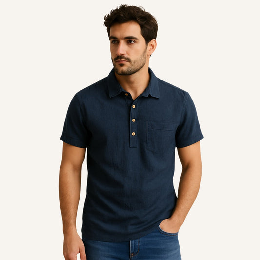 Men's Linen Polo Shirt – Salerno