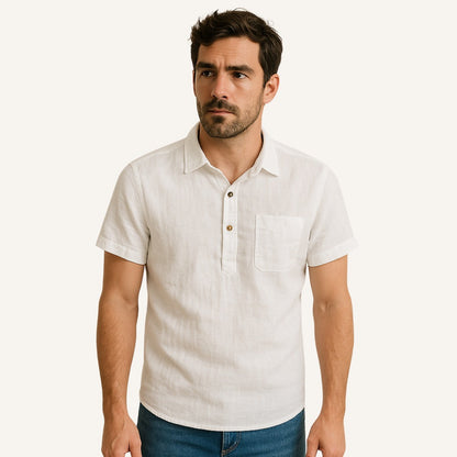Men's Linen Polo Shirt – Salerno