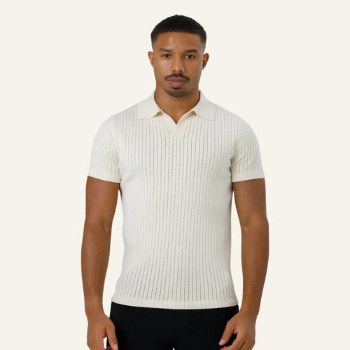 Men's Old Money Knit Polo Shirt – Saville