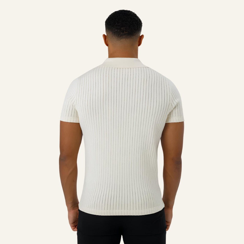 Men's Old Money Knit Polo Shirt – Saville