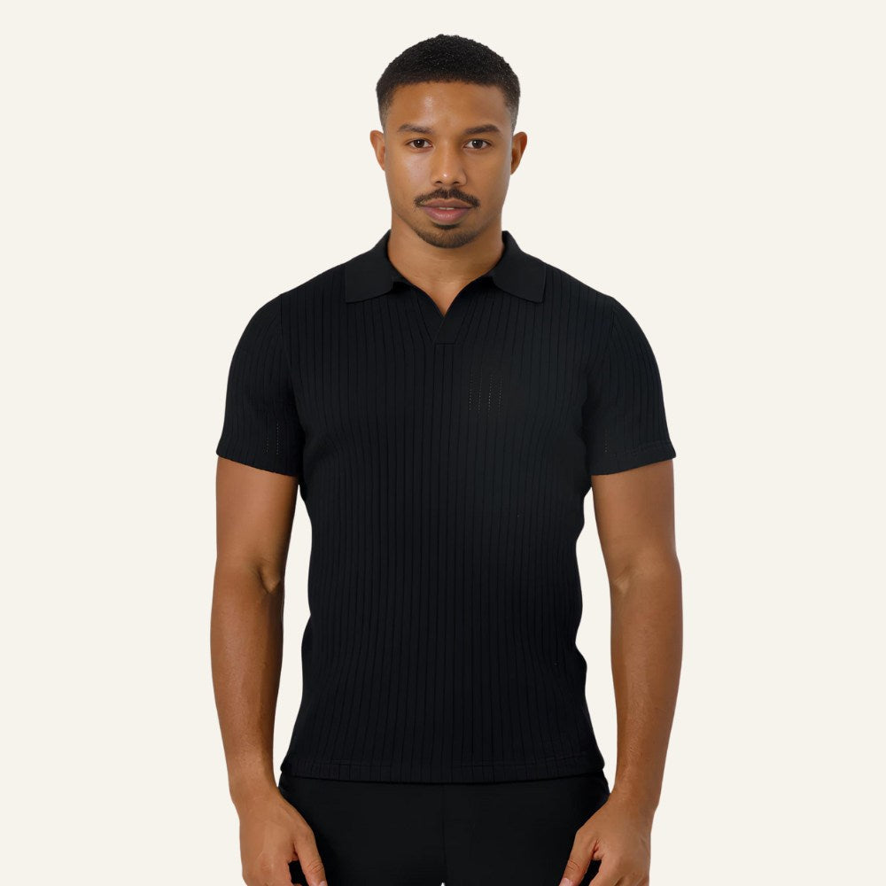 Men's Old Money Knit Polo Shirt – Saville