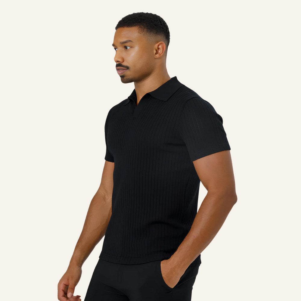 Men's Old Money Knit Polo Shirt – Saville