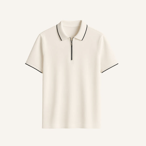 Men's Old Money Zip Polo Shirt – Manttan