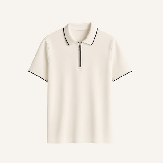 Men's Old Money Zip Polo Shirt – Manttan