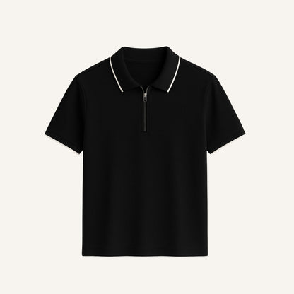 Men's Old Money Zip Polo Shirt – Manttan