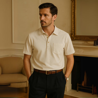 Men's Linen Polo Shirt – Casablanca