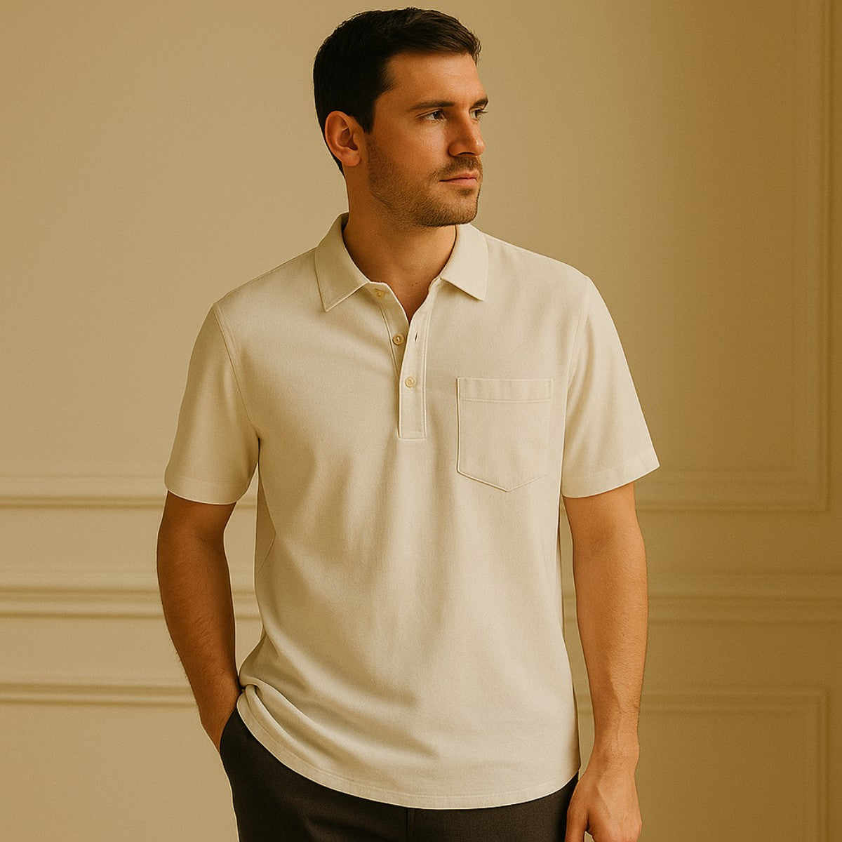 Men's Linen Polo Shirt – Casablanca