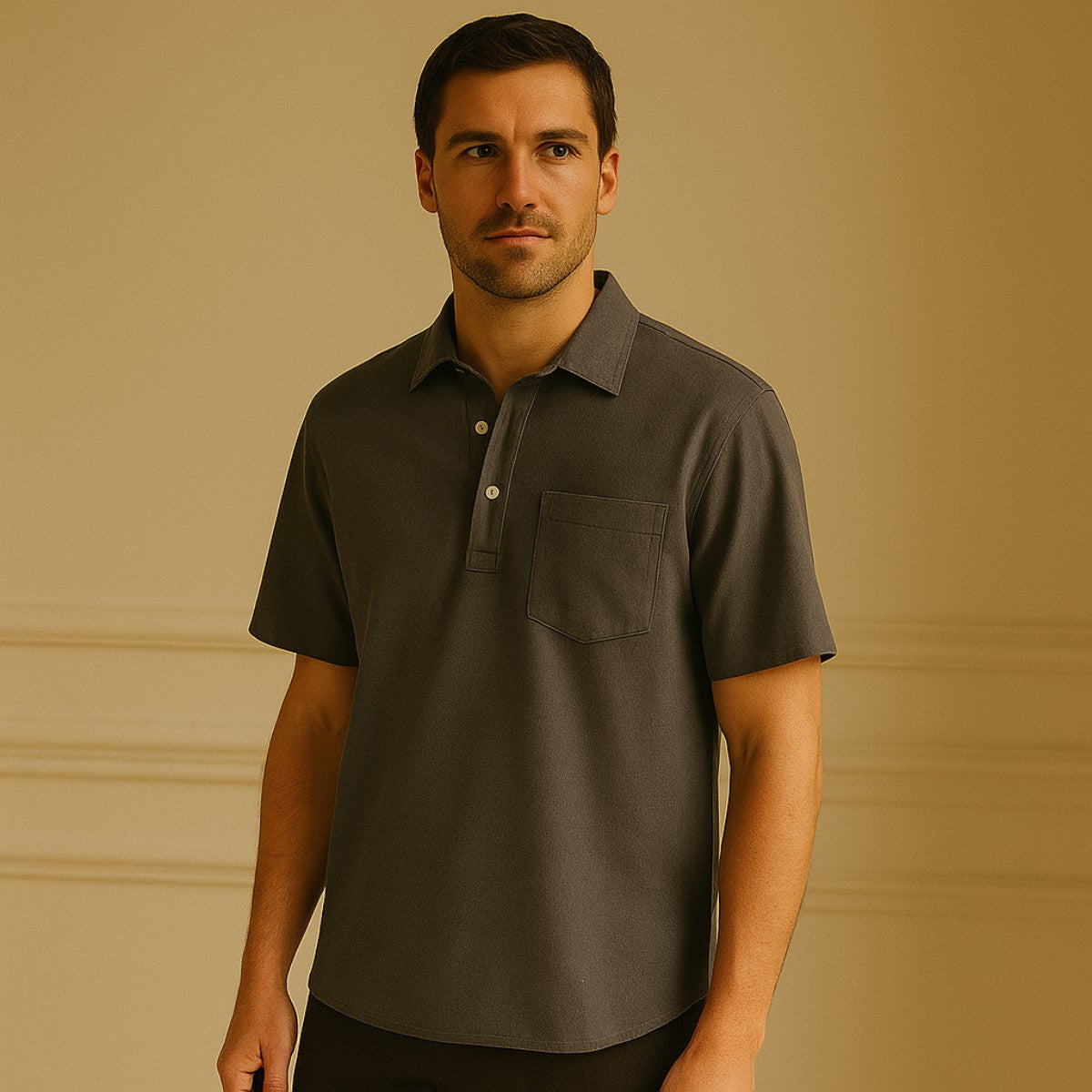 Men's Linen Polo Shirt – Casablanca
