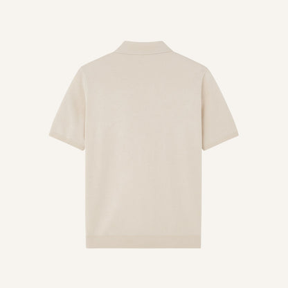 Men's Striped Knit Polo Shirt – Montelle