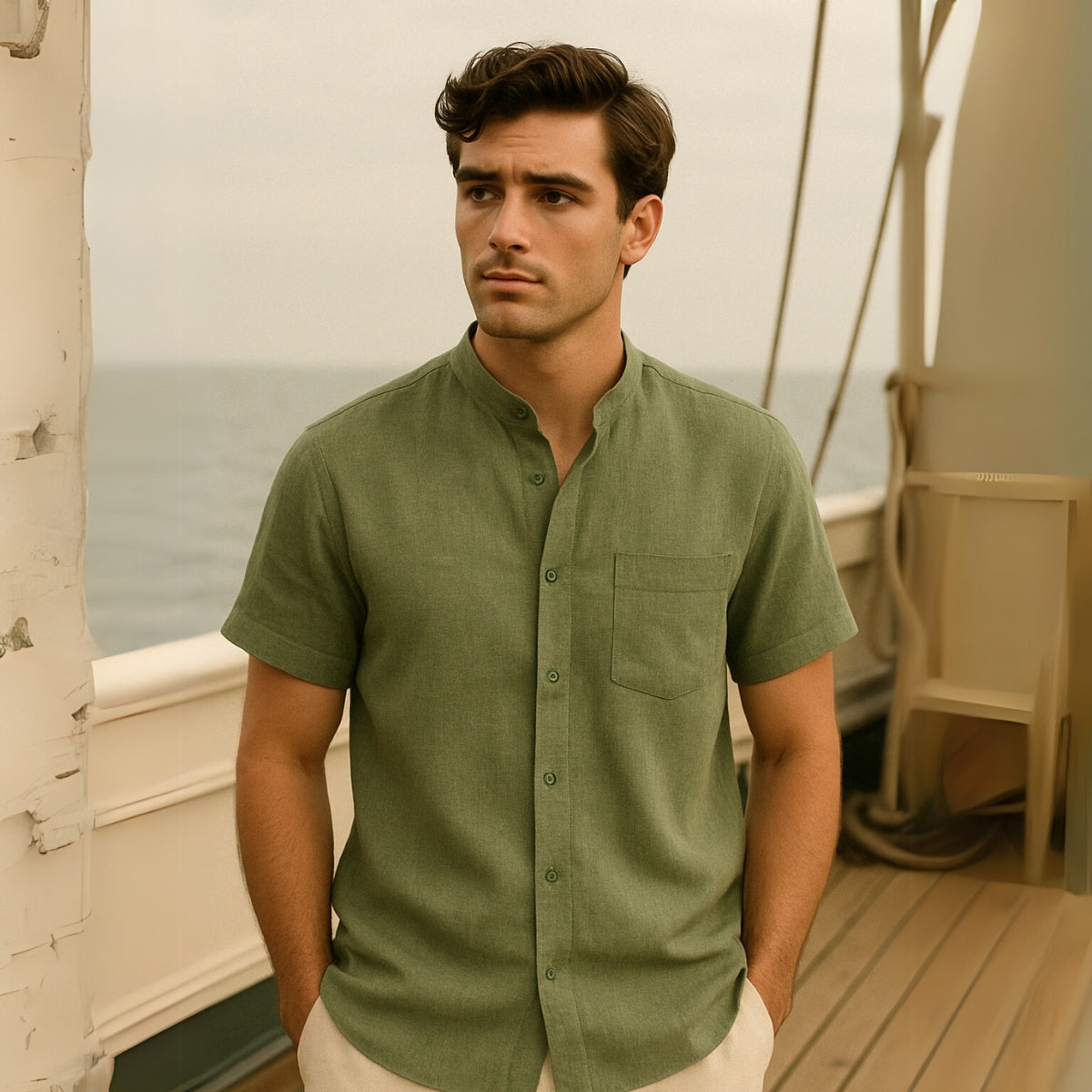 Men's Old Money Linen Shirt – Richelieu