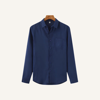 Men's Long Sleeve Linen Shirt – Milford