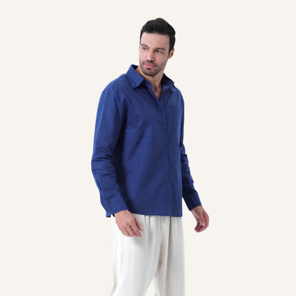 Men's Long Sleeve Linen Shirt – Milford