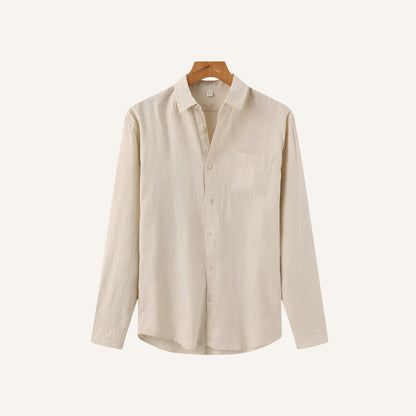 Men's Long Sleeve Linen Shirt – Milford