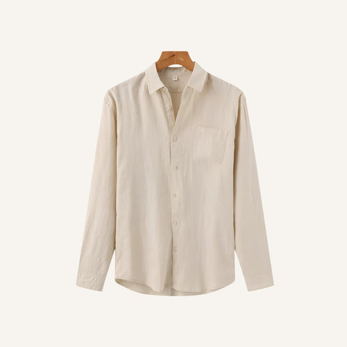 Men's Long Sleeve Linen Shirt – Milford
