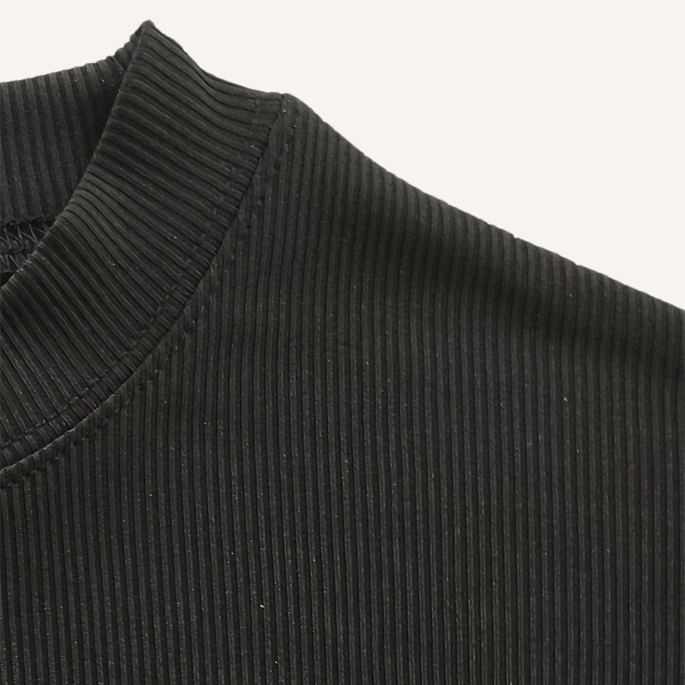 Men's Ribbed High-Neck T-Shirt – Clarence