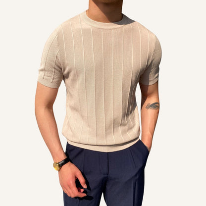 Men's Old Money Textured Knit T-Shirt – Belgrano
