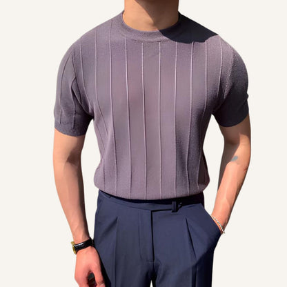 Men's Old Money Textured Knit T-Shirt – Belgrano