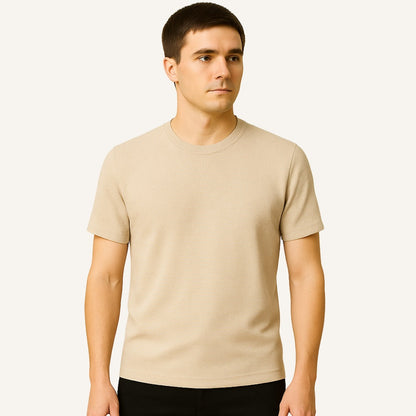 Men's Old Money Textured Basic T-Shirt – Belmont