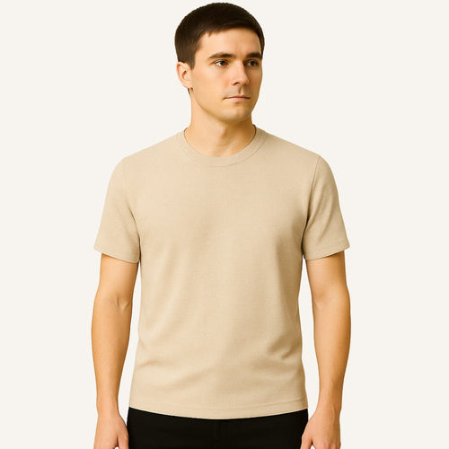 Men's Old Money Textured Basic T-Shirt – Belmont