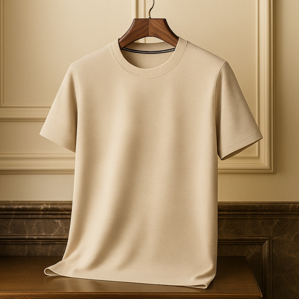 Men's Old Money Textured Basic T-Shirt – Belmont