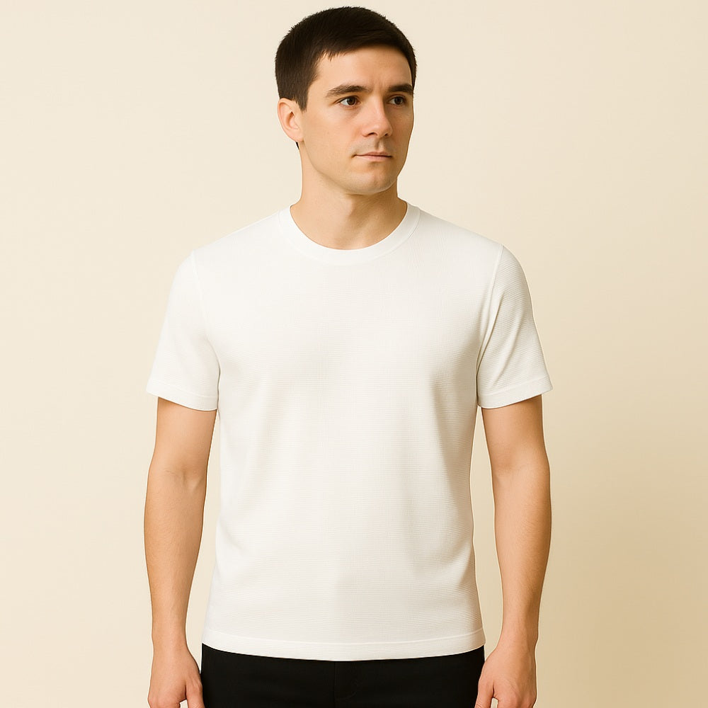 Men's Old Money Textured Basic T-Shirt – Belmont