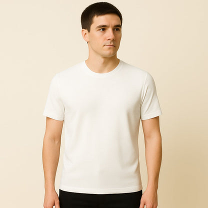Men's Old Money Textured Basic T-Shirt – Belmont
