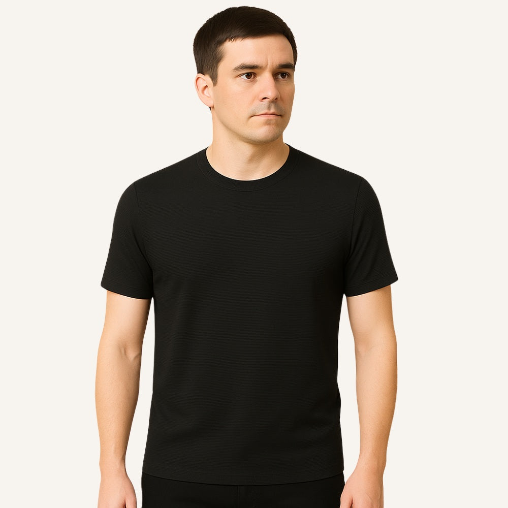 Men's Old Money Textured Basic T-Shirt – Belmont