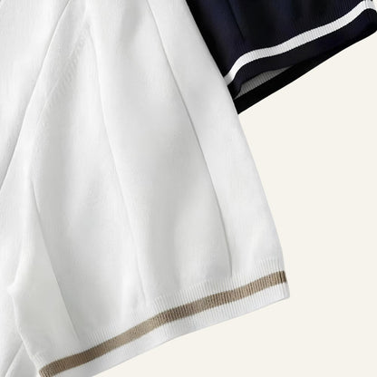 Men's Half-Zip Polo Shirt – Old Money Valence