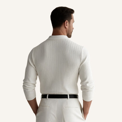 Men's Long-Sleeve Ribbed Polo – Nazionale