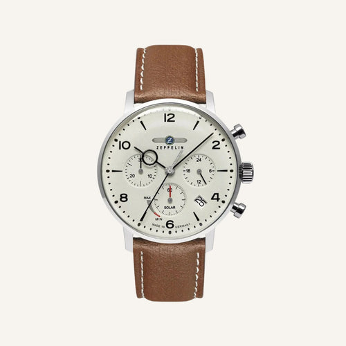 Men's Zeppelin White Chronograph Watch