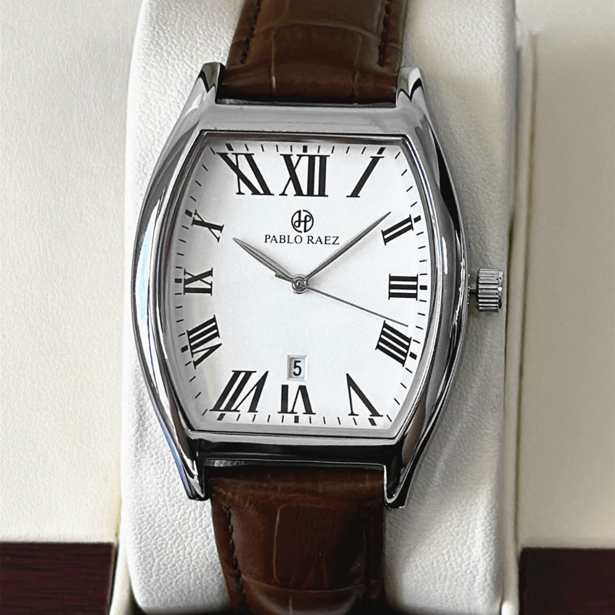 Men's Leather Watch – Raez Tempus