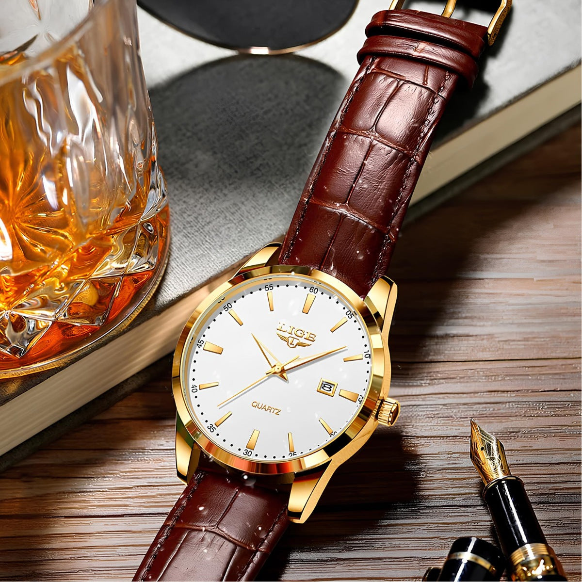 Men's Leather Watch – Santerro