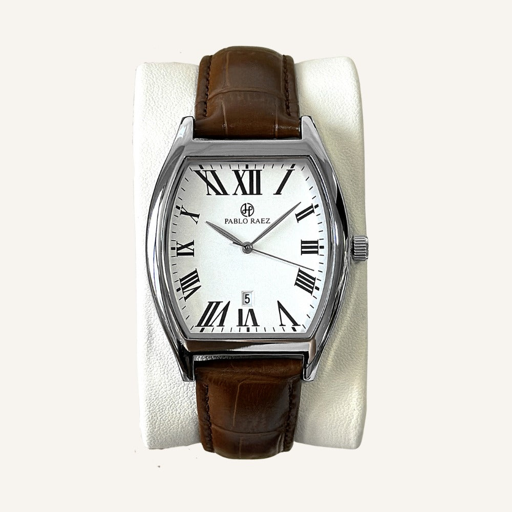 Men's Leather Watch – Raez Tempus