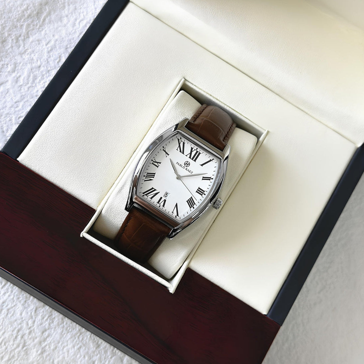 Men's Leather Watch – Raez Tempus