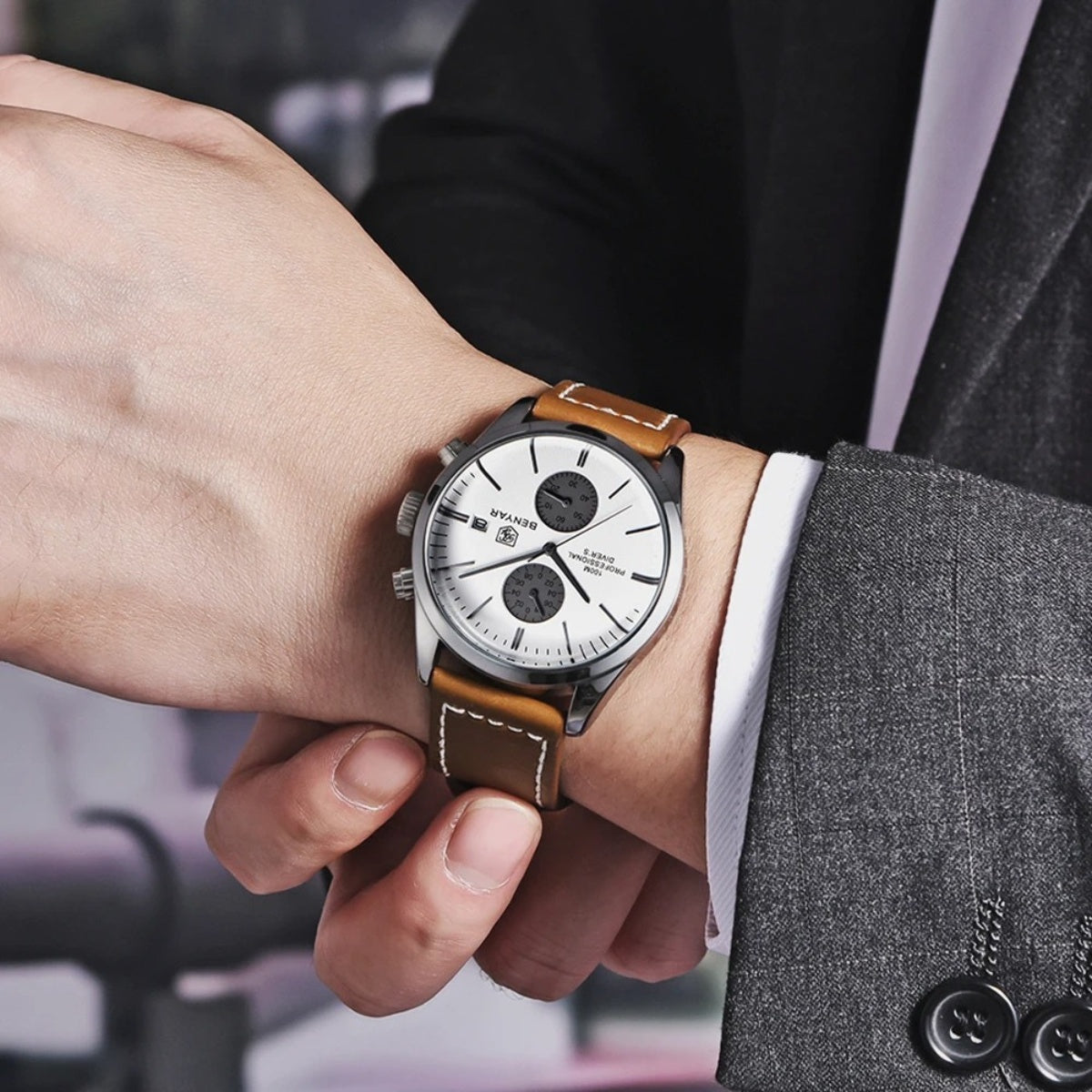 Men's Leather Watch – Eastline Classic