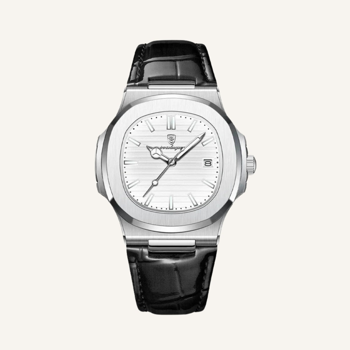 Men's Black Leather Watch – Eastline Luxe